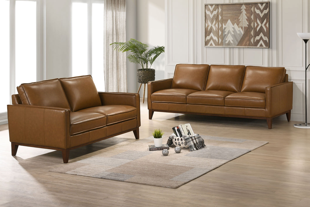 Caspar - Sofa & Loveseat - Light Brown