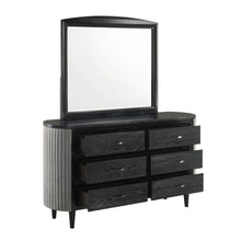 Skyline - Dresser & Mirror - Black / Gray