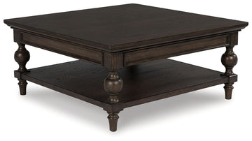 Veramond - Square Cocktail Table - Dark Brown