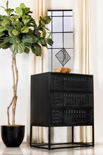 Alcoa - 3-Drawer Multi-Purpose Tall Accent Cabinet - Black