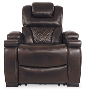 Warnerton - Brown Dark - PWR Recliner/Adj Headrest