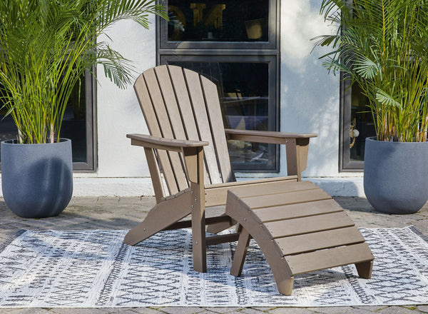 Sundown Treasure 2 Pc. Adirondack Chair And Ottoman Driftwood