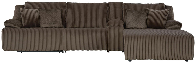Top Tier - 4 Piece Reclining Sectional complete set