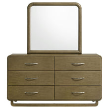 Amsbury - 6-Drawer Dresser And Mirror - Nutmeg