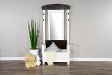 Carriage House - Hall Tree - Cottage White / Europen Dark