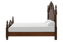 Vienna - 5/0 Queen 5 Piece Bedroom Set (Bed & Dresser & Mirror & 2 Nightstands) - Dark Brown