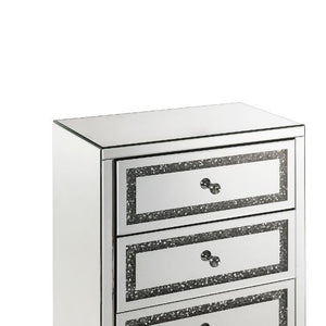 Noralie - Cabinet - Mirrored, Faux Diamonds