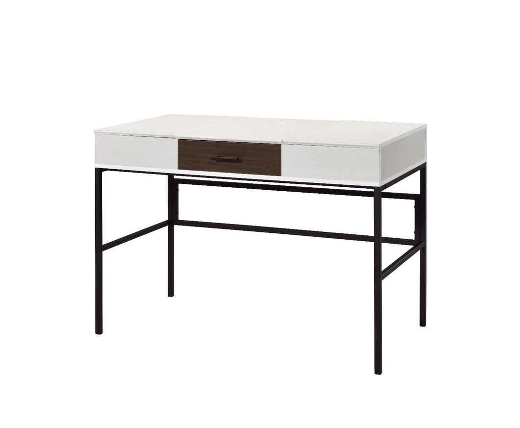 Verster - Writing Desk With USB - Natural & Black