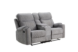 Aulada - Motion Loveseat w/Console and USB Port