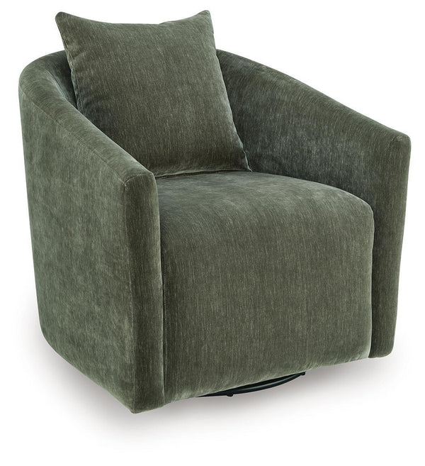 Leastow Swivel Accent Chair Loden