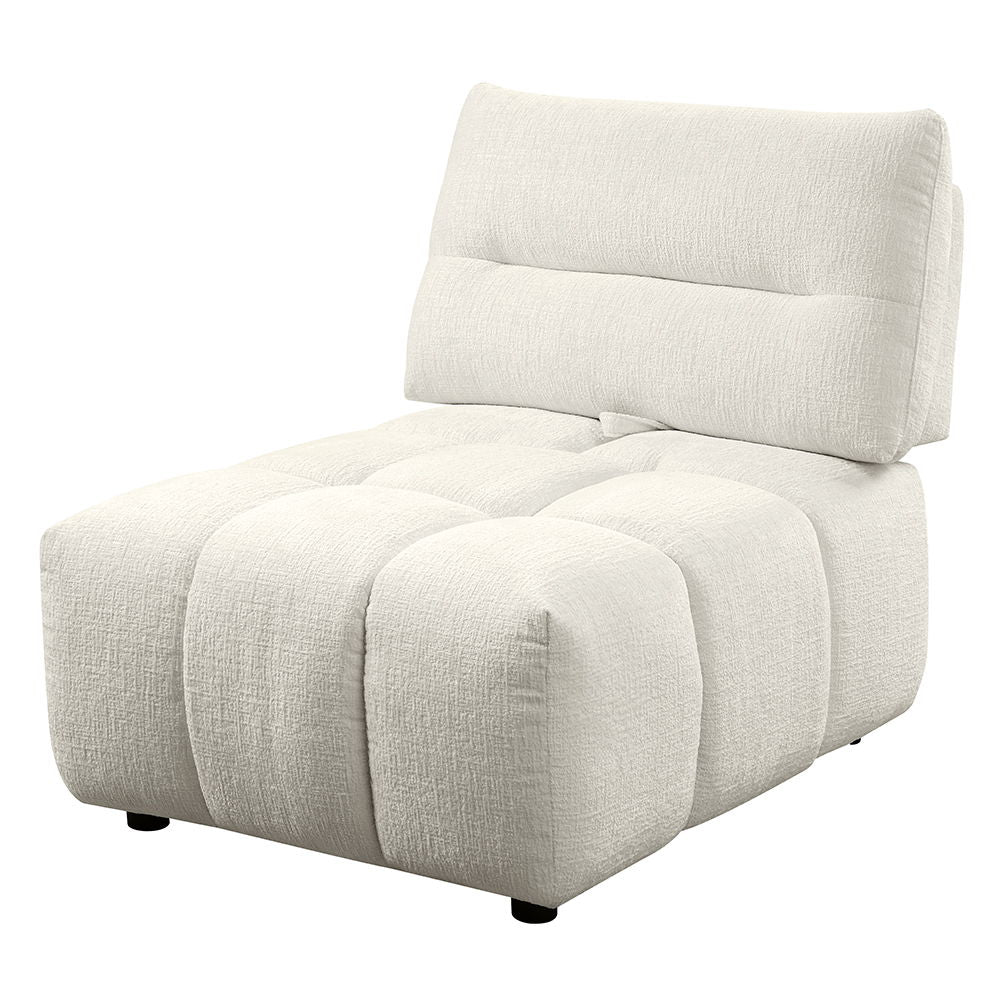 Loanna - Modular Armless Chair - Beige Linen