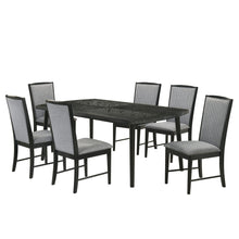 Skyline - Rectangle Dining Table With 6 Chairs - Black