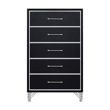 Ava - 5 Drawer Chest - Ebony