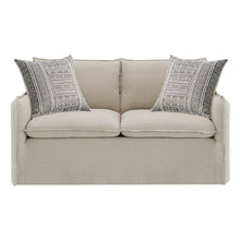 Upendo - Loveseat With 2 Pillows - Beige Linen
