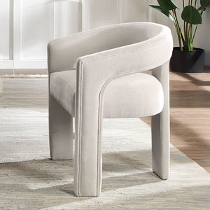 Gamarya - Side Chair (Set of 2) - White Chenille