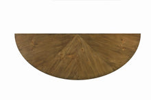 Brinnon - Semicircle Sofa Table - Dark Brown And Black