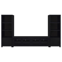 Jupiter - 3 Piece Entertainment Center TV Stand - Black