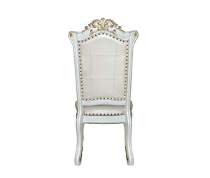 Vendom - Side Chair (Set of 2) - PU & Antique Pearl Finish