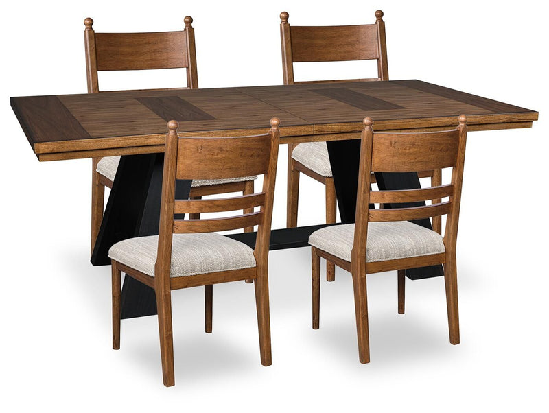 Greddinton - Extension Dining Table Set complete set