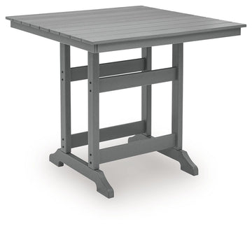 Sanctuary Beach - Square Counter Table With Umbrella Option - Dark Gray