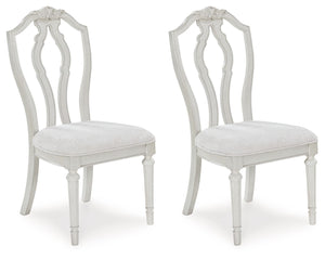 Montelaine - Antique White - Dining Upholstered Side Chair (Set of 2)