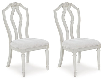 Montelaine - Dining Upholstered Side Chair (Set of 2) - Antique White