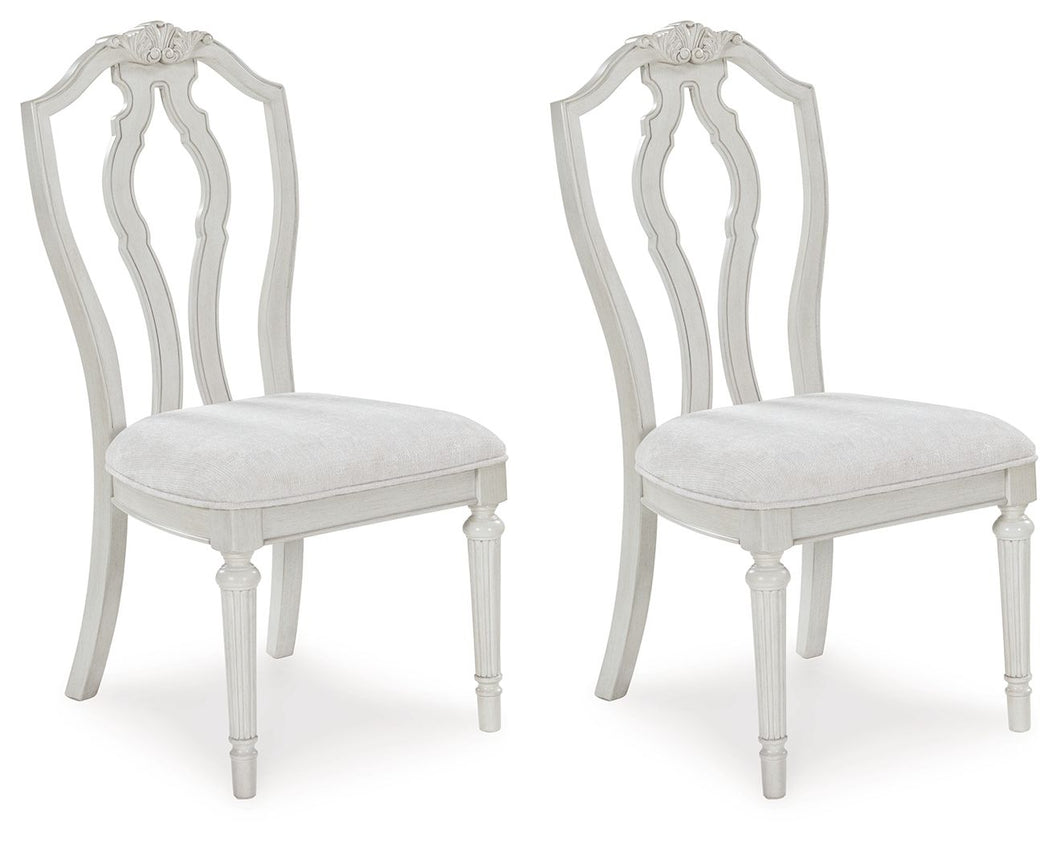 Montelaine - Antique White - Dining Upholstered Side Chair (Set of 2)