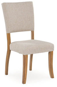 Rybergston - Light Brown - Dining Upholstered Side Chair (Set of 2)