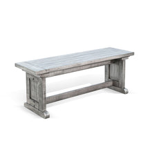 Alpine - Wood Side Bench - Gray