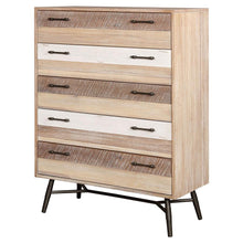 Marlow - 5-Drawer Bedroom Chest - Rough Sawn Multi