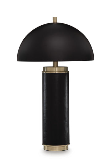 Lemland - Metal Table Lamp - Black / Gold Finish