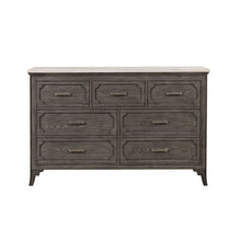 Lisbon - Marble Top Dresser - Gray