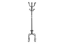 Coat Rack, Hall Tree, Free Standing, 8 Hooks, Entryway, Transitional - Black