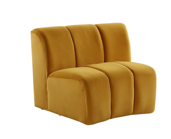 Felicia Modular Chair Yellow Velvet