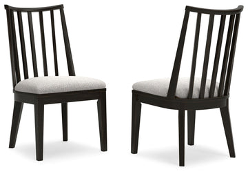 Galliden - Dining Upholstered Side Chair (Set of 2) - Black