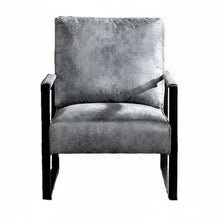 Classic Mid Century Modern Accent Chair With Durable Square Metal Frame, Armchair