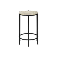 Round Accent Table For Living Room - Black