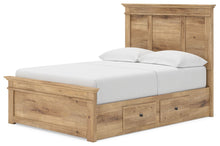 Makidern - Panel Storage Bed With 2 Under Bed Storage Units