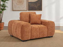 Octavia - Fabric Upholstered Track Arm Accent Chair