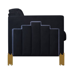 Empire - Lighted Loveseat - Black