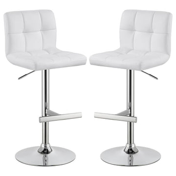 Lenny - Upholstered Adjustable Bar Stool (Set of 2)