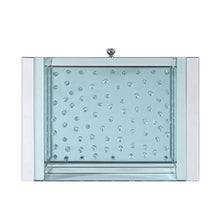 Nysa - 20" X 14" Accent Table - Mirrored & Faux Crystals