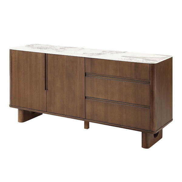 Harvey Server With Ceramic Top Walnut
