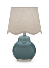 Byronburg - Ceramic Table Lamp - Blue / Beige