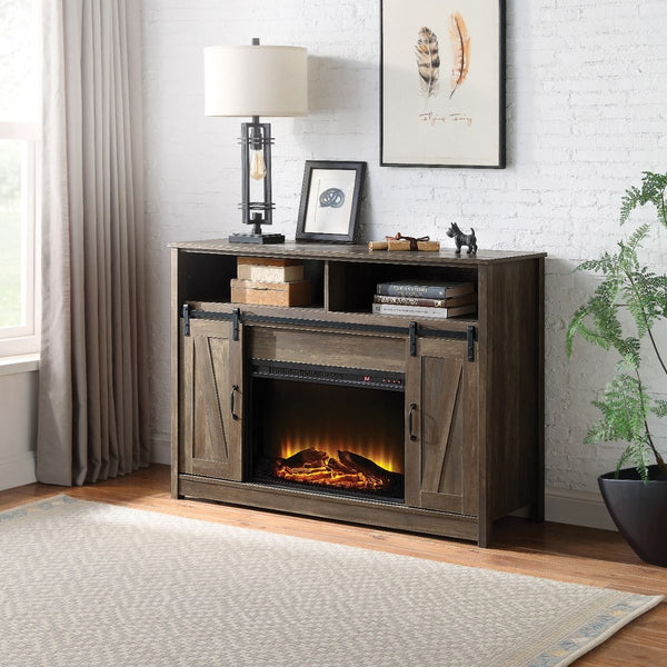 Tobias 38" Fireplace Rustic Oak