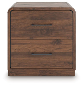 Fortlorn - Walnut Brown - Two Drawer Night Stand