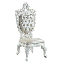 Vanaheim - Side Chair (Set of 2) - Beige Synthetic Leather & Antique White