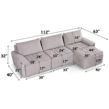 Dorcas - Sectional Sofa - Gray