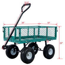 Heavy Duty Steel Garden Cart With Sides