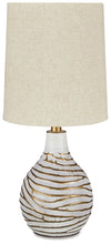 Aleela - Metal Table Lamp  - White / Gold Finish